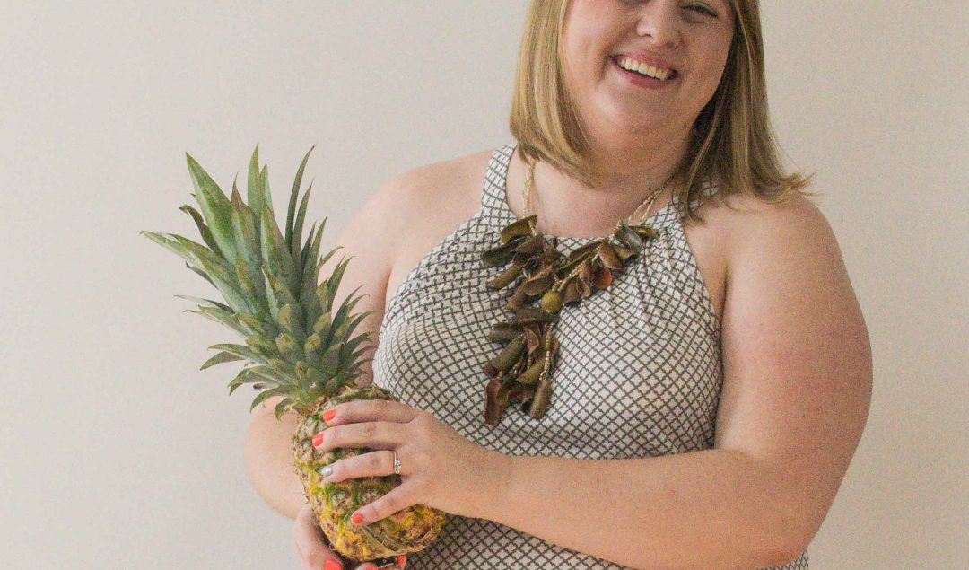 selfie with pineapple